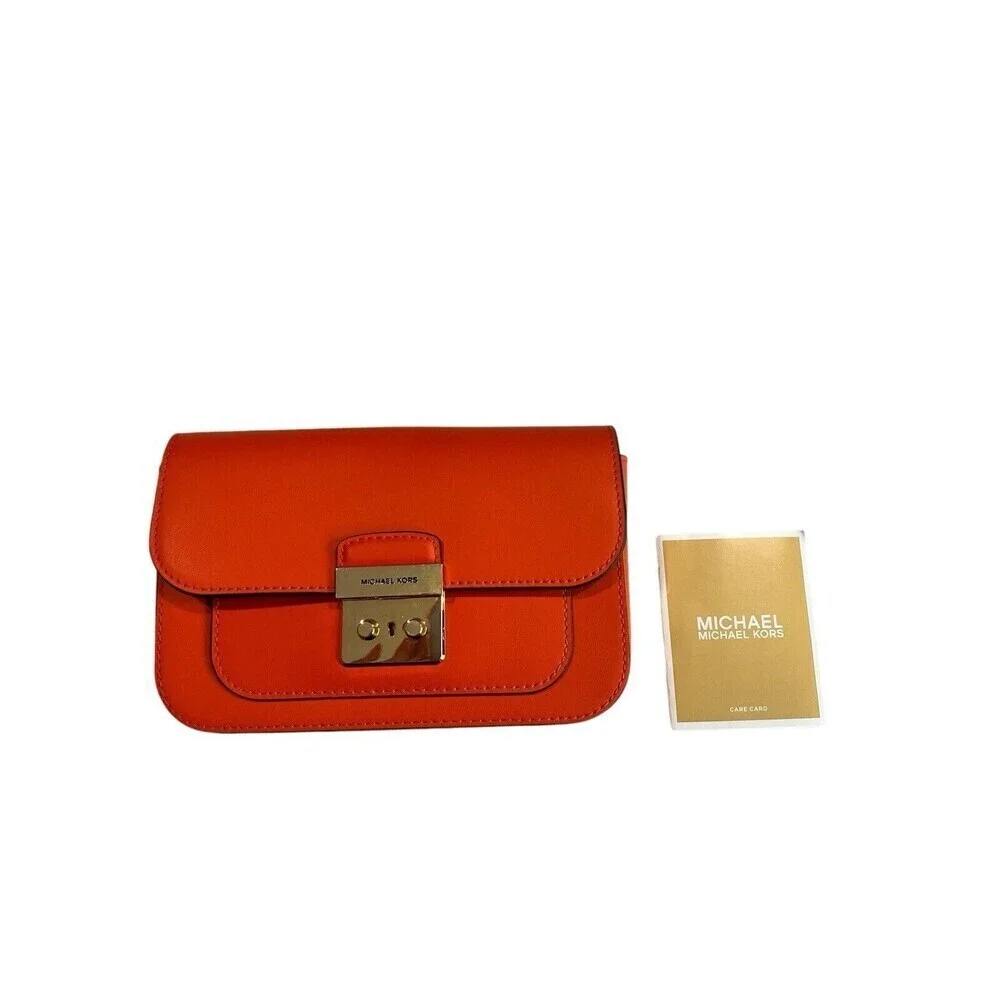 MICHAEL KORS SLOAN EDITOR SMALL FLAP BELT BAG FANNY PACK CLUTCH (NO BELT)